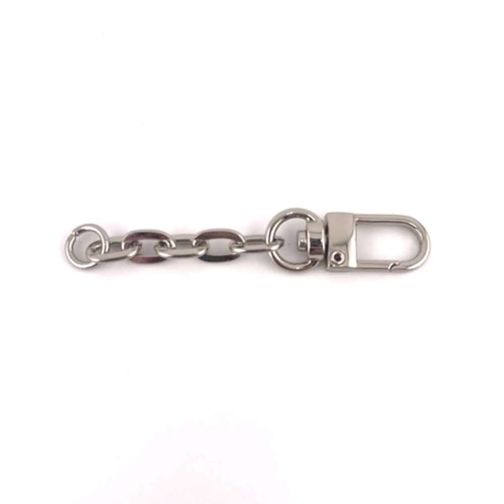 NEW Silver Tone Purse Strap Extender Lobster Clasp Swivel 3 inch - Picture 2 of 2
